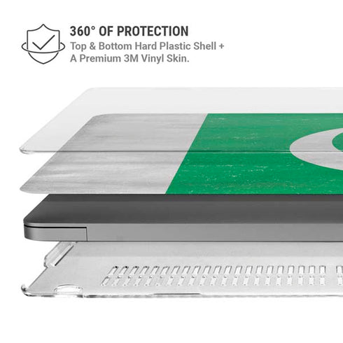 Pakistan Flag Distressed MacBook Pro 14in (2021-24) Case plus Skin